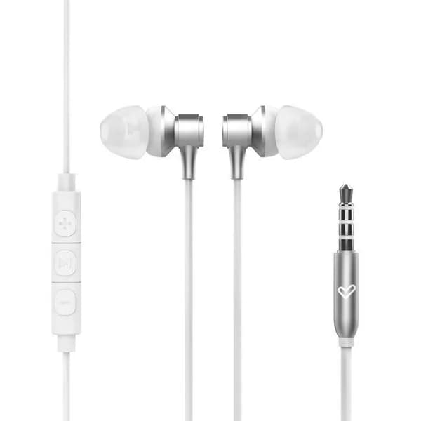 Auriculares blancos metalizados con cable METALLIZED ENERGY SISTEMS - 1 ud - Imagen del producto en Findit