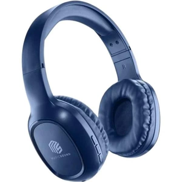 Auriculares diadema azules, bluetooth, Music Sound Basic CELLULAR LINE - 1 ud - Imagen del producto en Findit