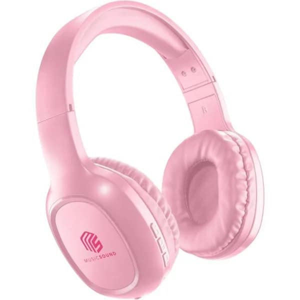Auriculares diadema rosas, bluetooth, Music Sound Basic CELLULAR LINE - 1 ud - Imagen del producto en Findit