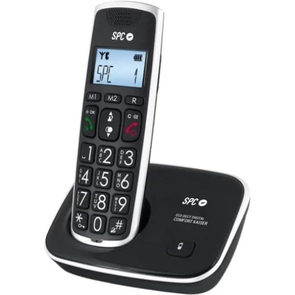 Teléfono inalámbrico negro 7608n Comfort Kaisser SPC - 1 ud - Imagen del producto en Findit