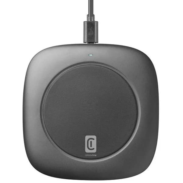 Cargador inalámbrico de smartphone 10W negro, WIRELESSPAD10WK CELLULAR LINE - 1 ud - Imagen del producto en Findit