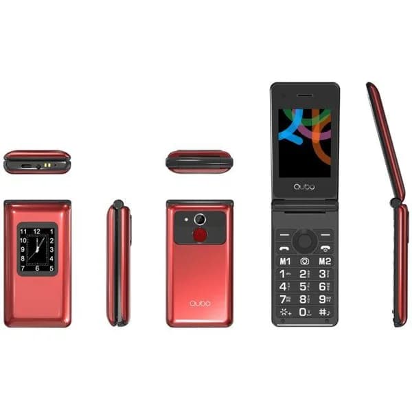 Teléfono móvil libre rojo, Dual Sim, X-28RD QUBO - 1 ud - Imagen del producto en Findit