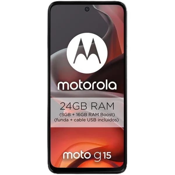 Smartphone libre gris 8+256 GB, Moto G15 MOTOROLA - 15 ud - Imagen del producto en Findit