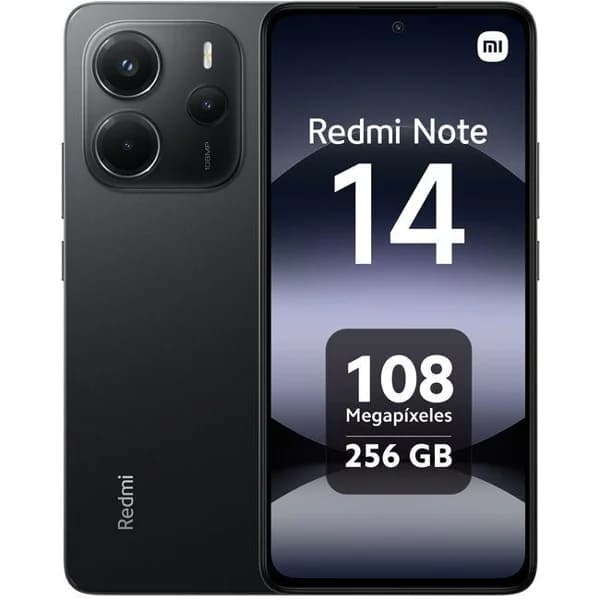 Smartphone libre black 8+256 GB, Redmi Note 14 XIAOMI - 1 ud - Imagen del producto en Findit
