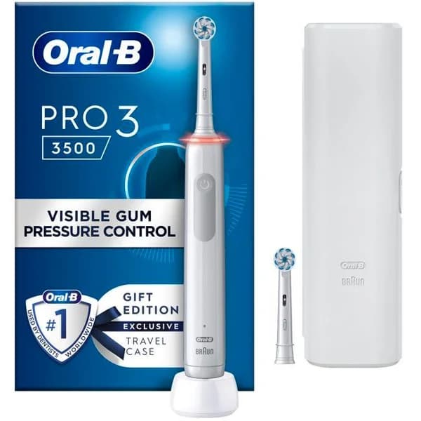 Cepillo dental eléctrico Vitality Pro 3 3500 blanco ORAL B - 1 ud - Imagen del producto en Findit
