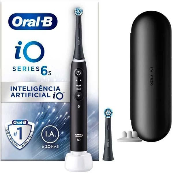 Cepillo dental eléctrico iO 6s negro ORAL B - 1 ud - Imagen del producto en Findit