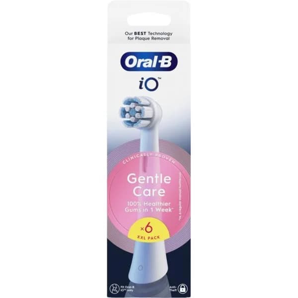 Recambio cepillo dental iO Gentle Care, Blanco ORAL-B, 6 uds - 6 ud - Imagen del producto en Findit