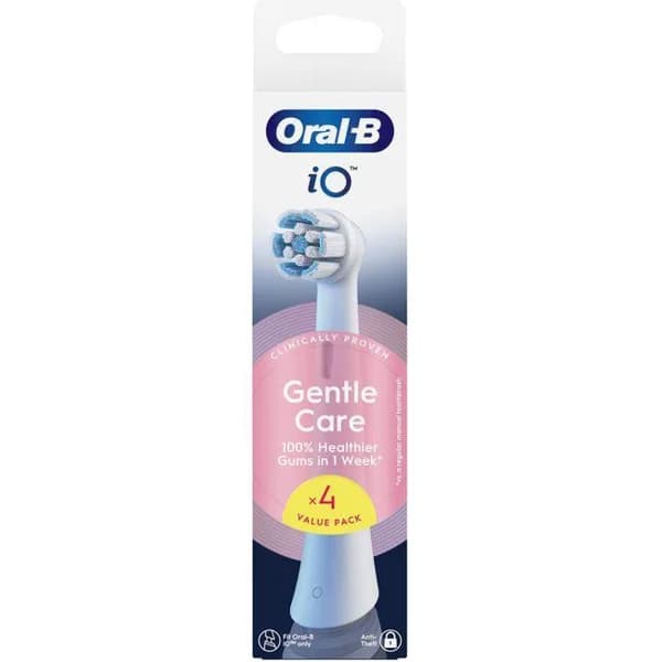 Recambio de cepillo iO Gentle Care, Blanco ORAL-B, pack 4 uds - 4 ud - Imagen del producto en Findit