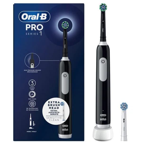 Cepillo de dientes eléctricoO Pro 1 Negro ORAL-B - 1 ud - Imagen del producto en Findit