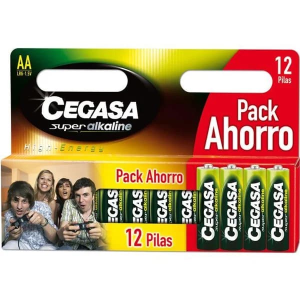 Pila super alcalina LR06 (AA) CEGASA, pack 12 uds - 12 ud - Imagen del producto en Findit