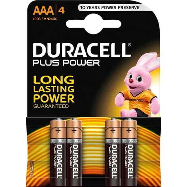 Pila alcalina Plus Power LR06 (AA) DURACELL, pack 4 uds - 4 ud - Imagen del producto en Findit