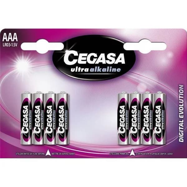 Pila evolution LR03 (AAA) CEGASA, pack 8 uds - 8 ud - Imagen del producto en Findit