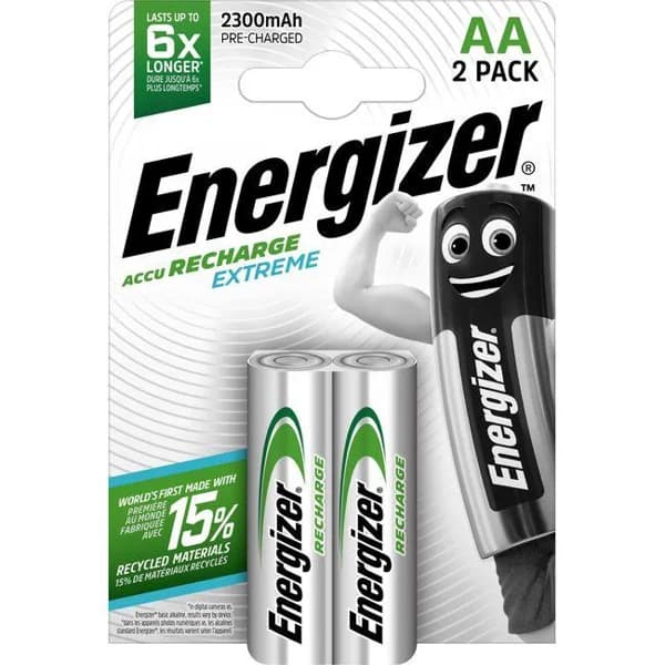 Pila recargable HR6 (AA) 2300 mah ENERGIZER, pack 2 uds - 2 ud - Imagen del producto en Findit