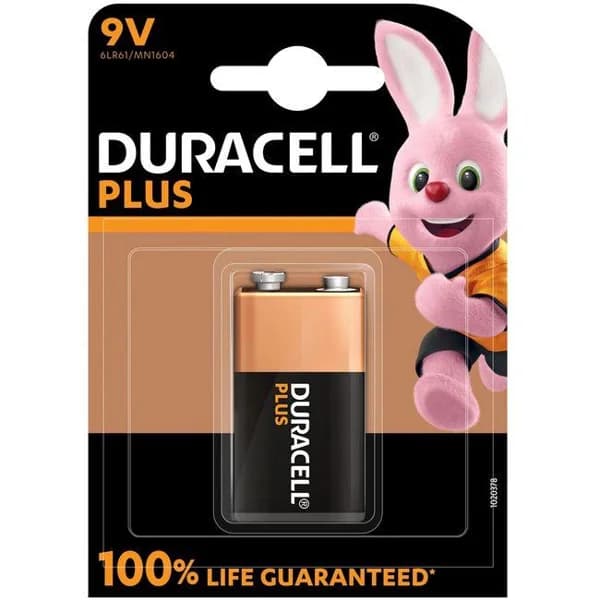 Pila 6LR61 de 9V Plus DURACELL, blister 1 ud - 1 ud - Imagen del producto en Findit