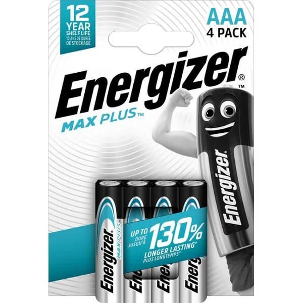 Pila alcalina Max plus LR03 (AAA) ENERGIZER, pack 4 uds - 1 ud - Imagen del producto en Findit
