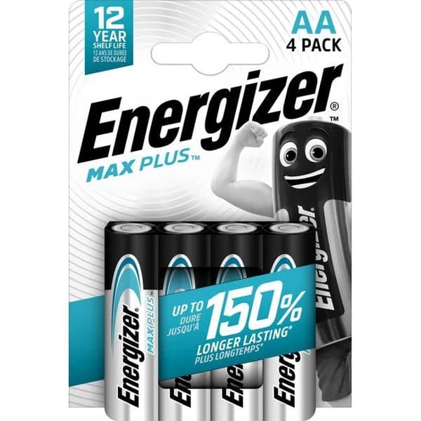 Pila alcalina Max plus LR06 (AA) ENERGIZER, pack 4 uds - 1 ud - Imagen del producto en Findit