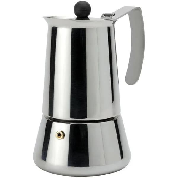 Cafetera Italiana de Acero Inoxidable Eterna, apto para todo tipo de cocinas, MONIX, 6 tazas - 1 ud - Imagen del producto en Findit