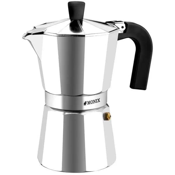 Cafetera de aluminio Vitro Express, apto para cocinas eléctricas, gas y vitrocerámica MONIX, 9 tazas - 1 ud - Imagen del producto en Findit
