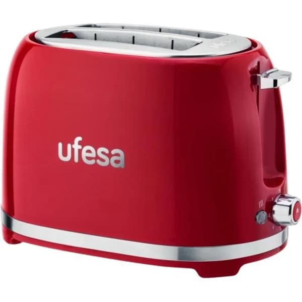 Tostador Clasic, 850W, PinUp Rojo UFESA - 1 ud - Imagen del producto en Findit