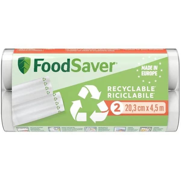 Pack 2 rollos reciclables 20cmx4,5 m FOODSAVER - 1 ud - Imagen del producto en Findit