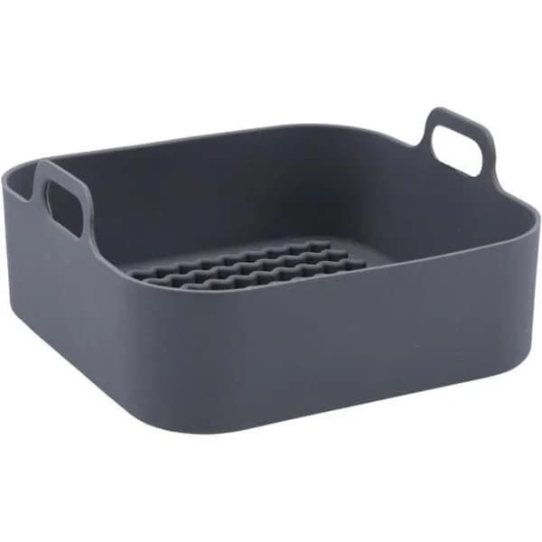 Cesta de siliona cuadada para freidora de aire, Naturalia QUID, 19x9 cm - 1 ud - Imagen del producto en Findit