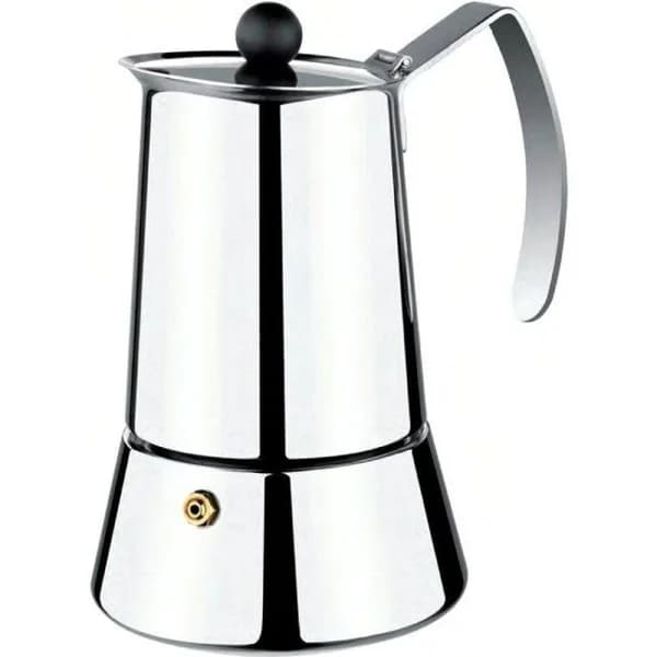 Cafetera Italiana de acero inoxidable Eterna, apto para todo tipo de cocinas MONIX, 4 tazas - 1 ud - Imagen del producto en Findit