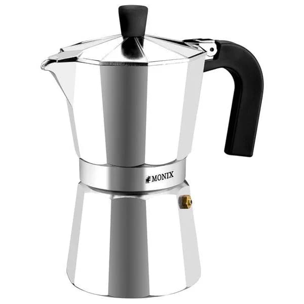 Cafetera italiana de aluminio Vitro Express, apta para todo tipos de fuegos excepto inducción MONIX, 1 taza - 1 ud - Imagen del producto en Findit