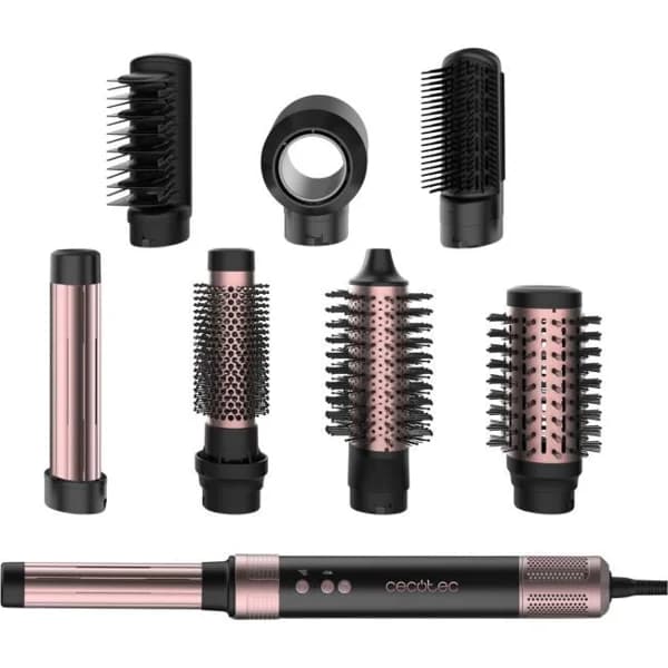 Cepillo de aire moldeador Bamba CeramicCare 12in1 AirGlam Black CECOTEC - 1 ud - Imagen del producto en Findit