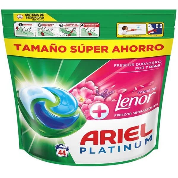 Detergente en cápsula ARIEL SENSACIONES, bolsa 44 dosis - 44 ud - Imagen del producto en Findit