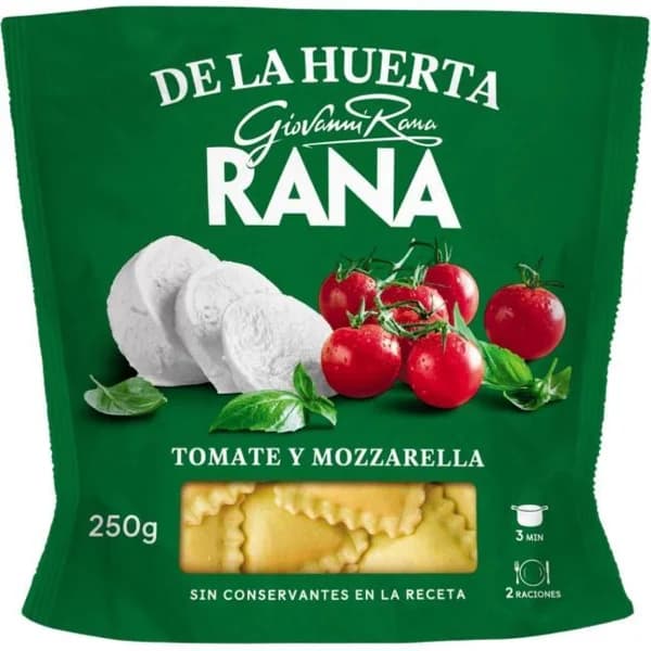 Pasta fresca ravioli con tomate y mozzarella RANA, bolsa 250 g - 1 ud - Imagen del producto en Findit