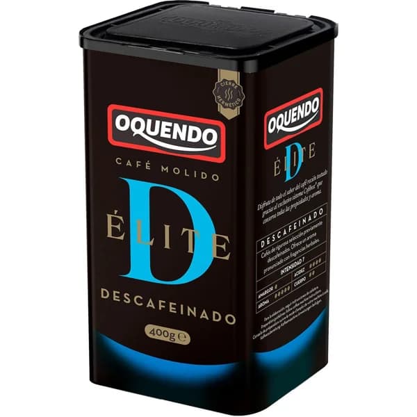 Café molido natural descafeinado élite OQUENDO, clic pack 400 g - 0.4 kg - Imagen del producto en Findit