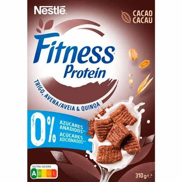 Cereales de cacao 0% azúcares NESTLÉ FITNESS PROTEIN, caja 310 g - 0.31 kg - Imagen del producto en Findit