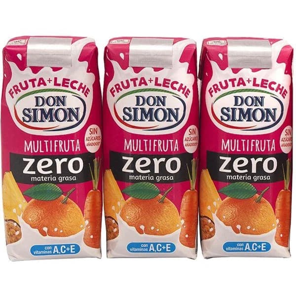 Lactozumo funciona sabor multifrutas DON SIMÓN, pack 3x300 ml - 0.9 l - Imagen del producto en Findit