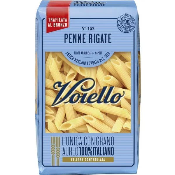 Penne rigate Nº 152 VOIELLO, paquete 500 g - 0.5 kg - Imagen del producto en Findit