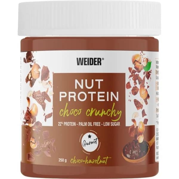 Crema proteica Whey Prot Choco Crunchy WEIDER, frasco 250 g - 0.25 kg - Imagen del producto en Findit