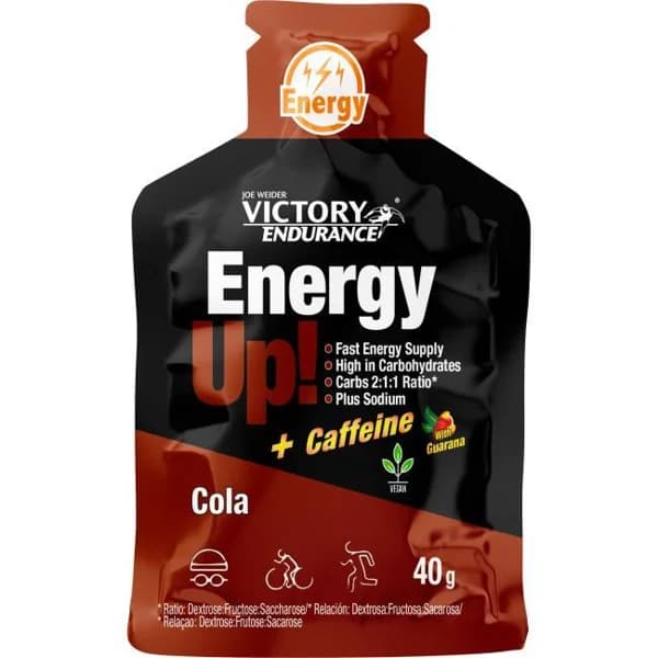 Energy up gel sabor cola cafeina WEIDER, 3 uds, caja 40 g - 0.04 kg - Imagen del producto en Findit