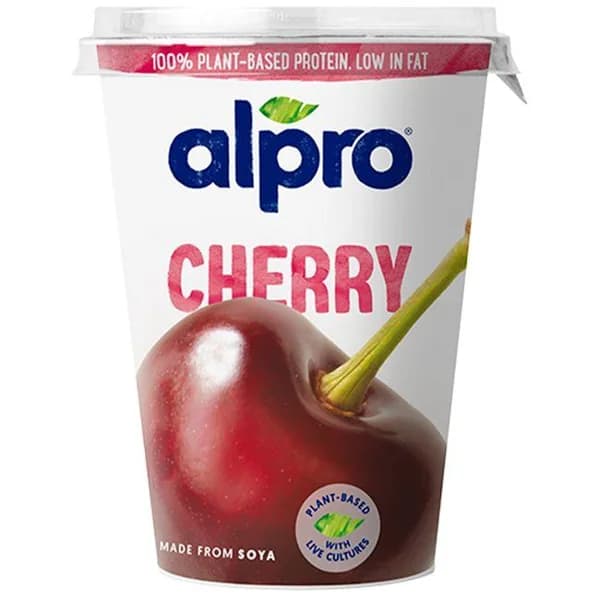 Bebida fermentada de soja sabor cerezas ALPRO, tarrina 400 g - 0.4 kg - Imagen del producto en Findit