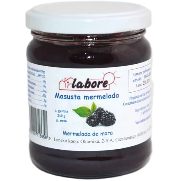 Mermelada de mora LABORE, frasco 240 g - 0.24 kg - Imagen del producto en Findit
