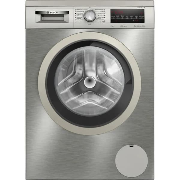 Lavadora 9 kg acero antihuellas WUU28T6KES BOSCH - 1 ud - Imagen del producto en Findit