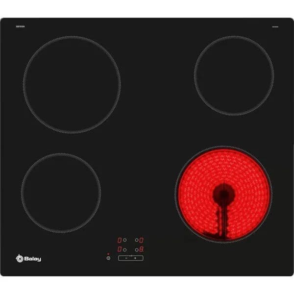 Placa de vitrocerámica de 60 cm negro sin marco 3EB761EN BALAY - 1 ud - Imagen del producto en Findit