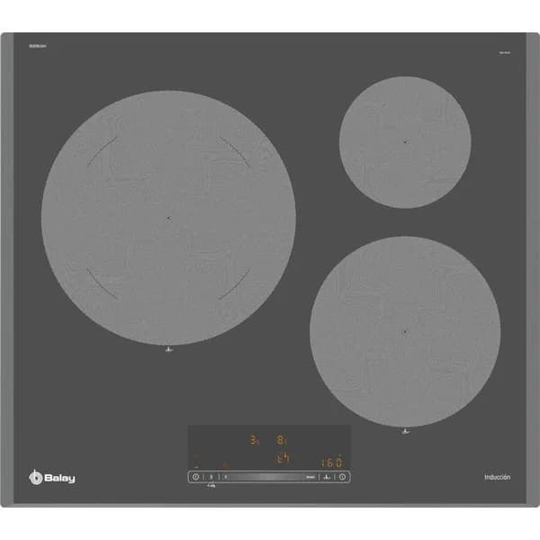 Placa de inducción de 60 cm gris antracita sin marco 3EB965AH BALAY - 1 ud - Imagen del producto en Findit