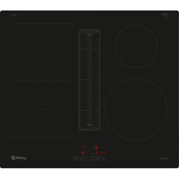 Placa de inducción con extractor integrado de 60 cm sin marco 3EBC963ER BALAY - 1 ud - Imagen del producto en Findit