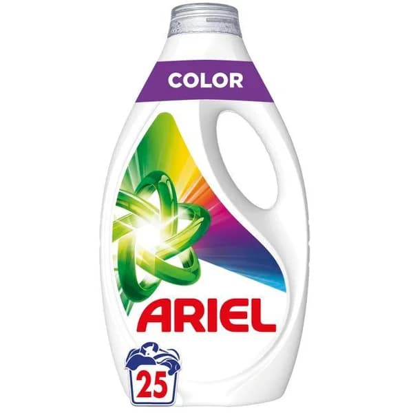 Detergente líquido ARIEL COLOR, garrafa 25 dosis - 25 ud - Imagen del producto en Findit