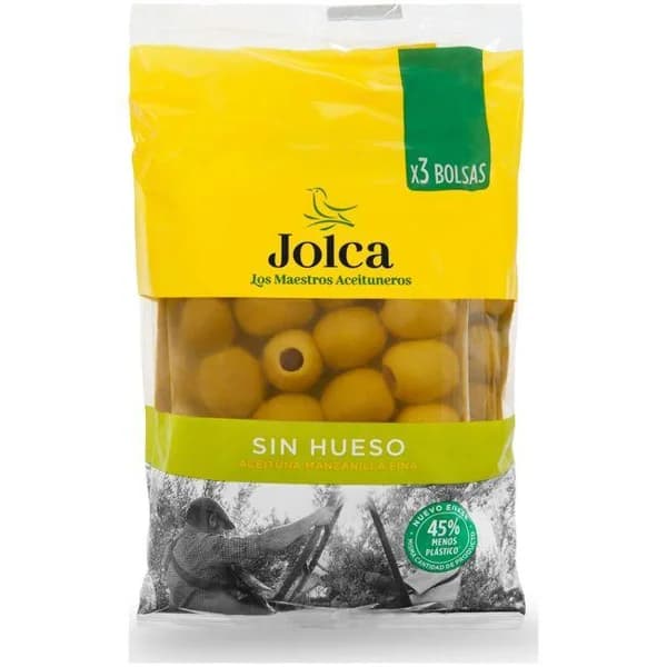 Aceitunas sin hueso JOLCA, pack 3x50 g - 1 ud - Imagen del producto en Findit