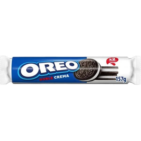 Galleta rodillo doble crema OREO, paquete 157 g - 0.16 kg - Imagen del producto en Findit