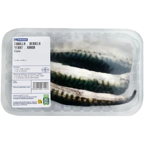 Filetes de verdel, bandeja 250 g - 1 ud - Imagen del producto en Findit