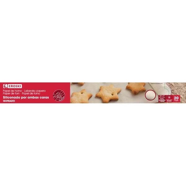 Papel para horno 20 hojas EROSKI, caja 20 uds - 20 ud - Imagen del producto en Findit