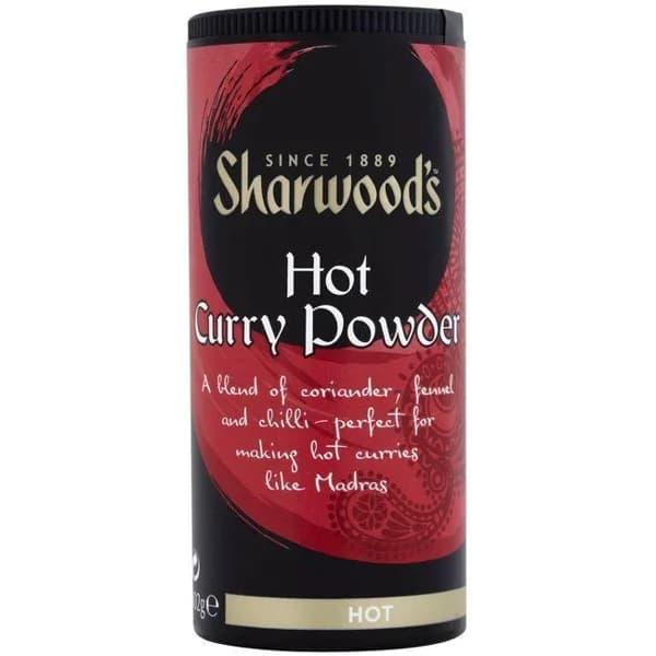 Curry en polvo hot picante SHARWOODS, bote 113 g - 0.11 kg - Imagen del producto en Findit