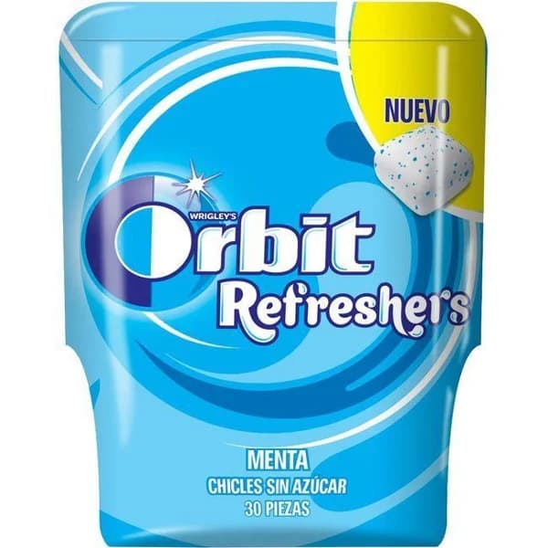 Chicle refresher de menta ORBIT, bolsa 67 g - 1 ud - Imagen del producto en Findit