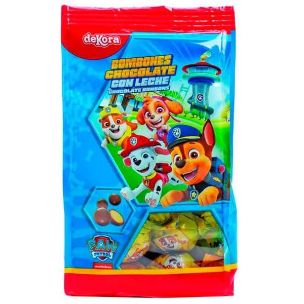 Chocolatinas rellenas Paw Patrol DEKORA, bolsa 100 g - 0.1 kg - Imagen del producto en Findit